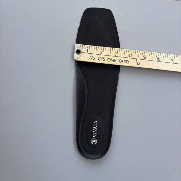 VIVAIA Black Margot 2.0 Square Toe Shoes V Cut Flats Women's EUR 42 / US 10.5 - Picture 11 of 11